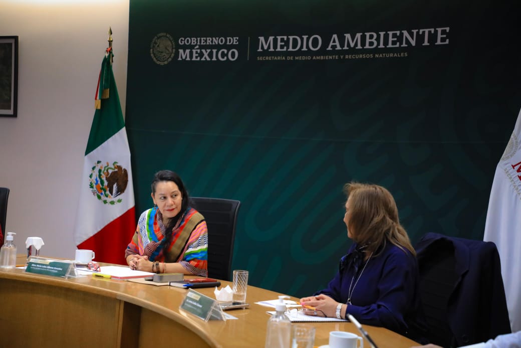 Presenta Lorena Cuéllar a Semarnat avances de agenda ambiental de Tlaxcala